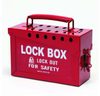 Brady Red Steel Combined Lock Storage & Group Lock Box 65699 - 9 in Width - 6 in Height - 40 Padlock Capacity - 754476-65699 -- 754476-65699 - Image
