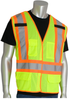 PIP Lime Yellow Small Polyester Mesh High-Visibility & Reflective Vest - 5 Pockets - Fits 45 in Chest - 27 in Length - 616314-20478 - 616314-20478 - R. S. Hughes Company, Inc.