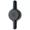 Thumb Screw Knob; Wing, Black, Delrin -- SLK-11 - Image