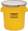 Eagle Yellow High Density Polyethylene 20 gal Spill Containment Drum - 20 7/16 in Height - 16 11/16 (Bottom) in, 20 7/8 (Top) in Overall Diameter - 048441-60308 -- 048441-60308 - Image