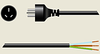 Danish Power Cord -- A7311 - Image