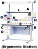ERGO-LINE HAND CRANK ERGONOMIC WORK STATION -- HEL6030C - Image