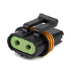Aptiv 12033769 Metri-Pack 2-Way 630 Series Female Connector, 14-12 Ga., 46A, Black - 46010 - Waytek, Inc.