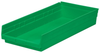 Akro-Mils 513 cu in Green Industrial Grade Polymer Shelf Storage Bin - 23 5/8 in Length - 11 1/8 in Width - 4 in Height - 1 Compartments - 30174 GREEN - 30174 GREEN - R. S. Hughes Company, Inc.