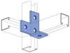 Channel/Strut 90 Deg Angle Plate - P1034 HG - Atkore International