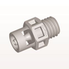 Threaded Connector, Barbed, Natural - KS2 - Qosina Corp.