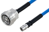 Plenum 7/16 DIN Female to QMA Male Low PIM Cable 36 Inch Length Using SPP-250-LLPL Coax , LF Solder - PE3C5857-36 - Pasternack