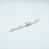 Power Feedthrough, 12,000 Volts, 180 Amps, 1 Pin, 0.25″ Copper Conductor, 0.684″ Dia Stainless Steel Weld Adapter - A0548-1-W - MPF Products, INC.