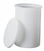 Cylindrical Tank with Cover, HDPE, 10 Gal. -- GO-06317-60 - Image