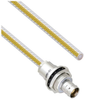 Teflon Jacket Cable Assembly TRB Insulated Bulk Head Jack 3-Lug Cable Jack to Blunt .236