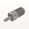 Threaded Connector, Barbed, Natural - N2S3 - Qosina Corp.