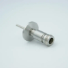 Type-N Coaxial Feedthrough, 50 Ohm Matched Impedance, 1 Pin, Grounded Shield, 1.18″ QF / KF Flange, With Airside Connector - A3062-1-QF - MPF Products, INC.