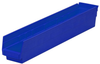 Akro-Mils 199 cu in Blue Industrial Grade Polymer Shelf Storage Bin - 23 5/8 in Length - 4 1/8 in Width - 4 in Height - 1 Compartments - 30124 BLUE - 30124 BLUE - R. S. Hughes Company, Inc.