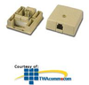 Allen Tel Surface Mount IDC Wall Jack - AT103 - TelephoneStuff.com