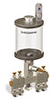 Levelux Clear View Multiple Feed Manual Lubricator, 1 pt Acrylic Reservoir, 4 Feeds, 1/8” Female NPT Outlets - B5178-016AB042W - Oil-Rite Corp.