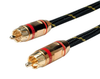 Audio Cable, Rca Plug, 2.5M, Blk/gld; Connector To Connector Roline - 43AC9874 - Newark, An Avnet Company