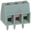 Terminal Block; 10 A; 160 V; 3.5 mm; 26to 16 AWG; 3; Screw; Solder; 2.5 kV; PA - 70054347 - Allied Electronics, Inc.