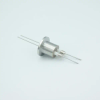 Power Feedthrough, 5000 Volts, 13 Amps, 2 Pins, 0.050″ Molybdenum Conductors, 1.18″ QF / KF Flange - A0534-4-QF - MPF Products, INC.