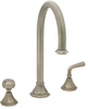 Anniversary Deck-Mount Gooseneck Tub Spout: N&ordm; 14104 Tub Spout with Knobs - 14104 - P. E. Guerin