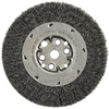Weiler Stainless Steel Wheel Brush 0.014 in Bristle Diameter - Arbor Attachment - 6 in Outside Diameter - 5/8 to 1/2 in Center Hole Size - 01509 -- 012382-01509 - Image