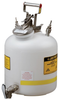Justrite White Polyethylene 5 gal Safety Can - 20 in Height - 12 in Overall Diameter - 697841-10231 - 697841-10231 - R. S. Hughes Company, Inc.