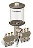 Clear View Multiple Feed Electro Lubricator, 1 pt Pyrex Reservoir, 6 feeds, 1/8