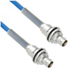Plenum Cable Assembly TRB Insulated Bulk Head 3-Lug Cable Jack to Jack with Bend Relief MIL-STD-1553 .242