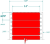 Fluorescent Address Label - Pinfeed - 161357 - Western Numerical Control