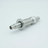 MHV Coaxial Feedthrough, 1 Pin, Floating Shield, Double-Ended, 1.18″ QF / KF Flange - A0480-2-QF - MPF Products, INC.