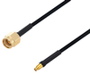 SMA Male to Mini SMP Female Cable 24 Inch Length Using PE-SR405FLJ Coax with HeatShrink - PE3W04210/HS-24 - Pasternack