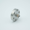 Microdot Coaxial Feedthrough, 1 Pin, Grounded Shield, 1.33″ Conflat Flange, Without Air-side Connector - A1648-2-CF - MPF Products, INC.