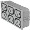 4751 Grey Strip Block For Snap-In Mounting, Front Side, 1.5 Mm, Quickconnect Terminal 6.3 X 0.8 Mm With 6 Iec Appliance Outlets F Rohs Compliant Schurter - 99AC1243 - Newark, An Avnet Company