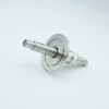 SHV-5 Coaxial Feedthrough, 1 Pin, Floating Shield, Double-Ended, 2.16″ QF / KF Flange - A0481-3-QF - MPF Products, INC.