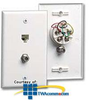 Leviton Combination Wall Jack - 6P6C/F-Connector - 40258 - TelephoneStuff.com
