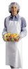 Ansell 54-293 White Polyethylene Disposable General Purpose & Work Apron - 28 in Width - 46 in Length - 076490-72157 -- 076490-72157 - Image