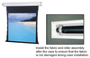 Wide Format Tab Tensioned Ceiling Recessed Electric Projection Screen - Wide Format - Visual Sound, Inc.