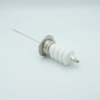 Power Feedthrough, 25,000 Volts, 3 Amps, 1 Pin, 0.094″ Stainless Steel Conductor, 2.16″ QF/KF Flange - A0235-4-QF - MPF Products, INC.