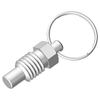 Hand-Retractable Spring Plungers, Body Thread Length=7.9 mm | 0.310 in, , Body Thread Size=1/4-20 -- IC-RSPRS15