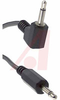 AUDIO EXTENSION CABLE-6'.3.5MM MONO PLUG TO 3.5MM RT ANGLE MONO PLUG - 70020777 - Allied Electronics, Inc.