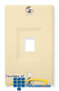 ICC 1-Port Recessed Telephone Wall Plate - IC107FRW - TelephoneStuff.com
