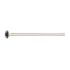 2 Pos. Female SIL RG178 Cable Assembly, 150mm, single-end, Jackscrews -- M80-FC305F1-02-0150L - Image