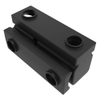 Lift-Off Hinge In-line Knuckle Style, Concealed Mount, Zinc Alloy, Powder Coat, Black - 96-140 - Southco