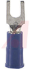 Terminal; Block Fork; 16 to 14 AWG; 0.17 in.; ETP Copper (Terminal); Tin; Vinyl - 70113676 - Allied Electronics, Inc.