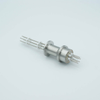 Thermocouple Feedthrough, Type J, 3 Pairs, 1.18″ QF / KF Flange - A0425-6-QF - MPF Products, INC.