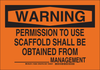 Brady B-555 Aluminum Rectangle Orange Construction Site Sign - 10 in Width x 7 in Height - 126924 - 754473-75182 - R. S. Hughes Company, Inc.