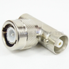 C T Adapter Female (Jack)-Male (Plug)-Female (Jack), Nickle Plated Brass Body, High Temp -- SM3693 - Image