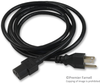 Power Cord Nema5-15P/iec, 6.6Ft 10A, Black; Connector Type A Multicomp - 11J3570 - Newark, An Avnet Company