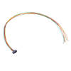 4+4 Pos. Male Plug DIL 22 AWG Straight Cable Assembly, 150mm, single-end, Jackscrews - M80-MC10868M1-0150L - Harwin Plc