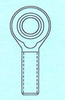 Aluminum Pro-Line Rod Ends -- ALPRO-10/8M-G - Image