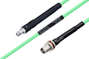 Temperature Conditioned SMA Female to TNC Female Bulkhead Low Loss Cable 100 cm Length Using PE-P142LL Coax - PE3M0139-100CM - Pasternack